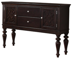 Zora Transitional Style Dining Server In Cherry Finish Wood | Cosmos