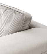 William Modern Style Gray Loveseat with Metal legs - Home Elegance USA