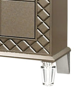 Coral Contemporary Style Nightstand in Bronze finish Wood - Home Elegance USA