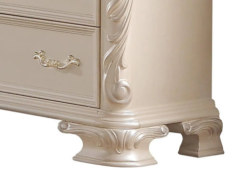 Victoria Traditional Style Dresser In Off-White Finish Wood | Cosmos