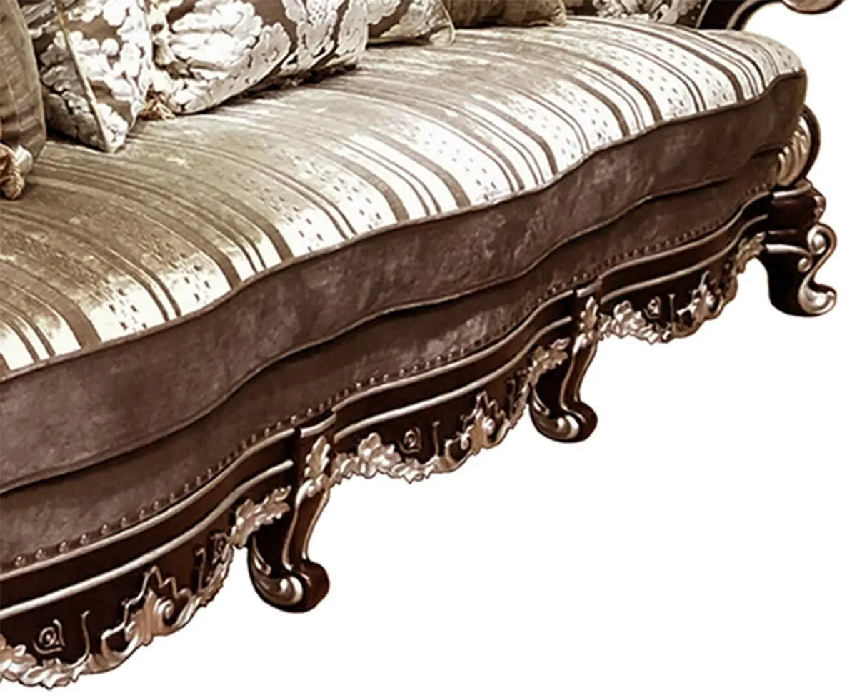 Monica Traditional Style Sofa in Cherry finish Wood - Home Elegance USA