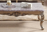 Ariana Traditional Style End Table in Champagne finish Wood - Home Elegance USA
