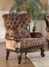 Phoenix Transitional Style Chair in Cherry finish Wood - Home Elegance USA