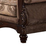 Zoya Traditional Style Loveseat in Cherry finish Wood - Home Elegance USA