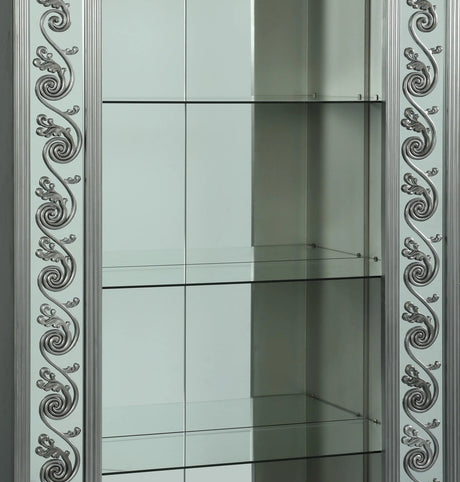 Eros Modern Style Cabinet With Metal Finish | Cosmos