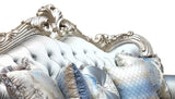 Ariel Transitional Style Sofa In Silver Finish Wood | Cosmos | Home Elegance USA