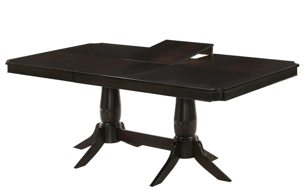 Windsor Contemporary Style Dining Table in Chocolate finish Wood - Home Elegance USA
