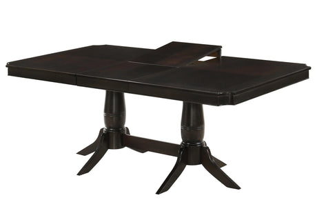 Windsor Contemporary Style Dining Table in Chocolate finish Wood - Home Elegance USA