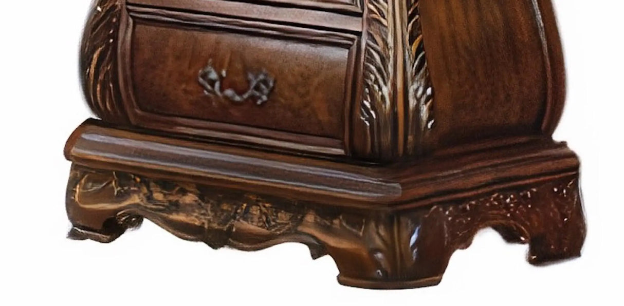 Cleopatra Traditional Style Nightstand in Cherry finish Wood - Home Elegance USA