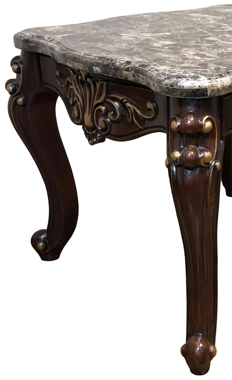 Jade Traditional Style End Table In Cherry Finish Wood | Cosmos