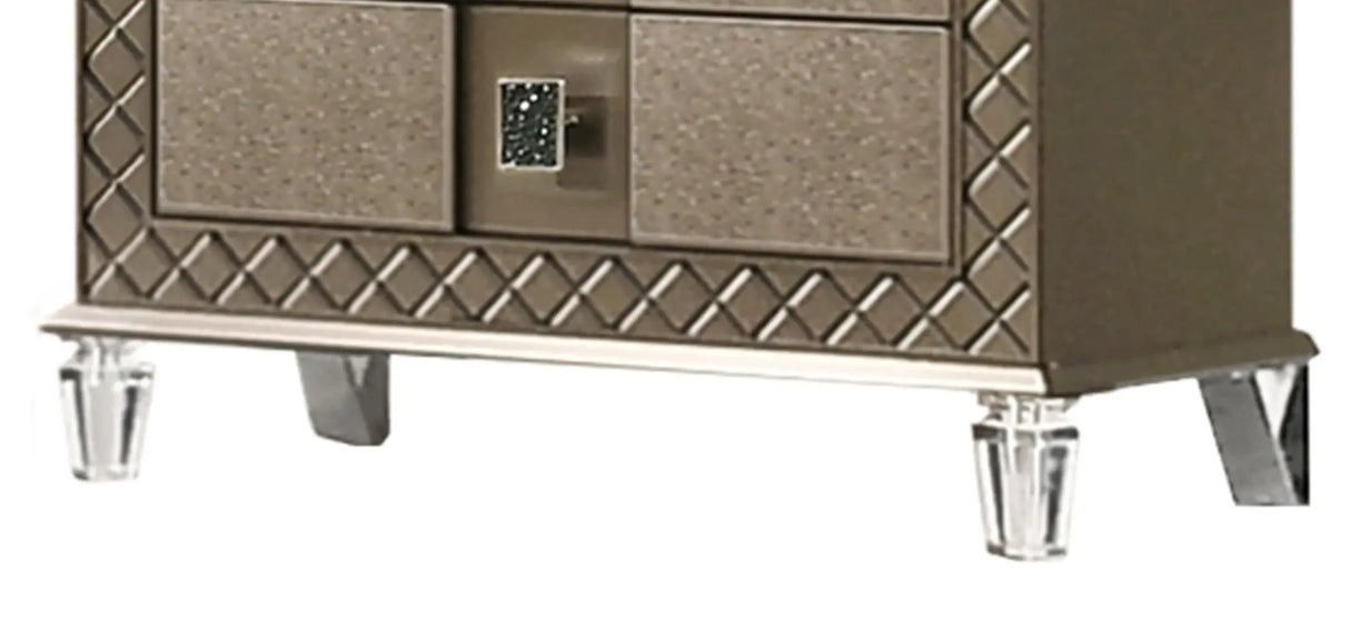 Coral Contemporary Style Chest in Bronze finish Wood - Home Elegance USA
