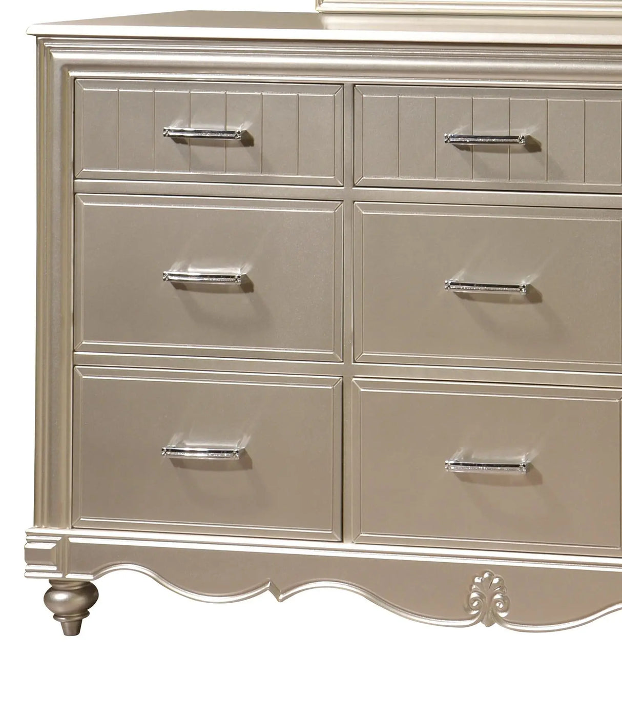 Faisal Transitional Style Dresser in Champagne finish Wood - Home Elegance USA