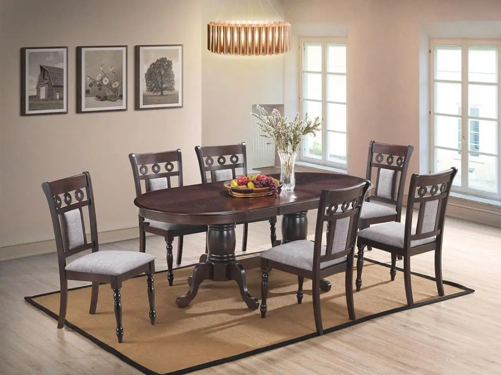 Lakewood Traditional Style Dining Table in Espresso finish Wood - Home Elegance USA