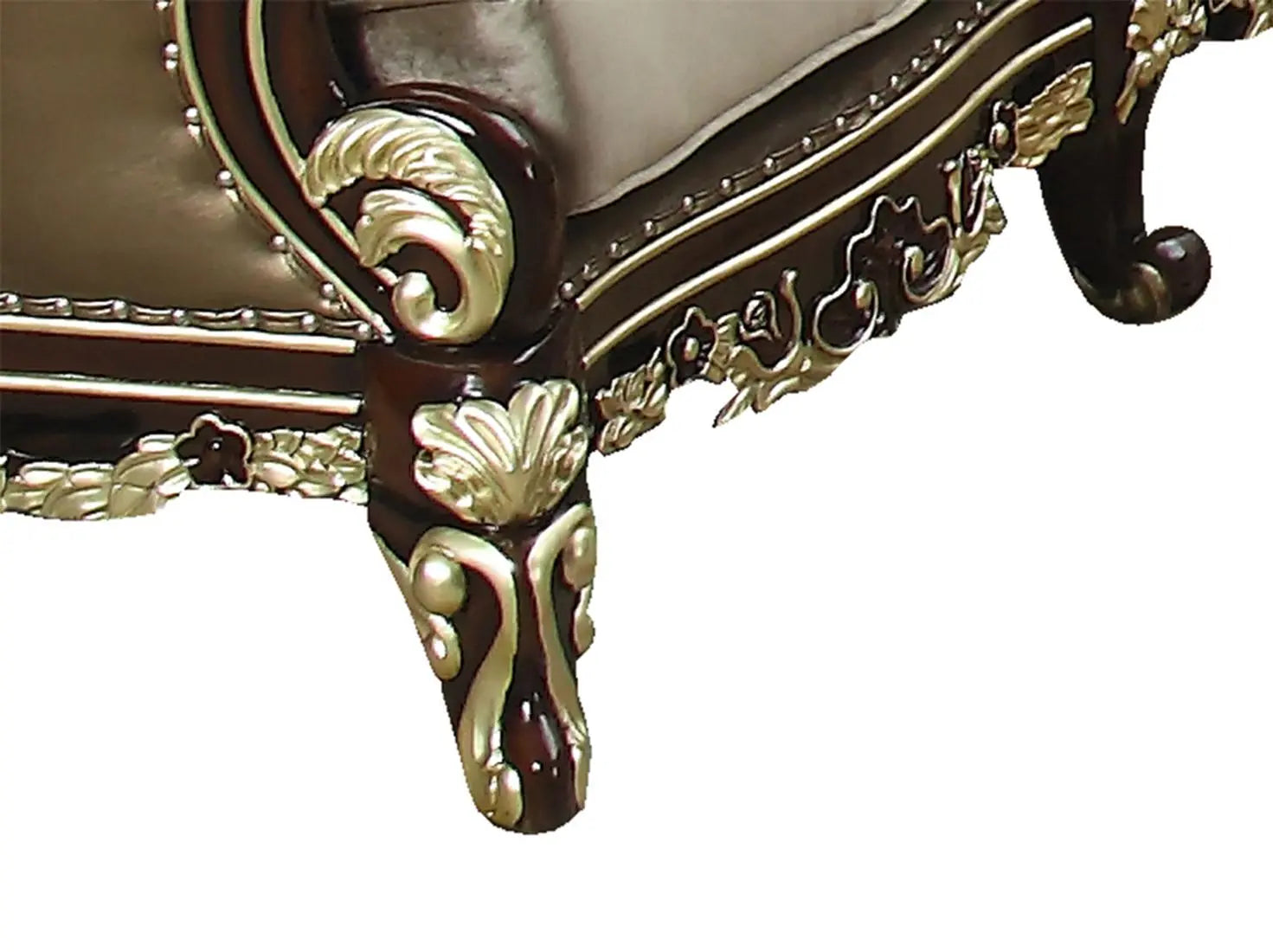 Monica Traditional Style Loveseat in Cherry finish Wood - Home Elegance USA