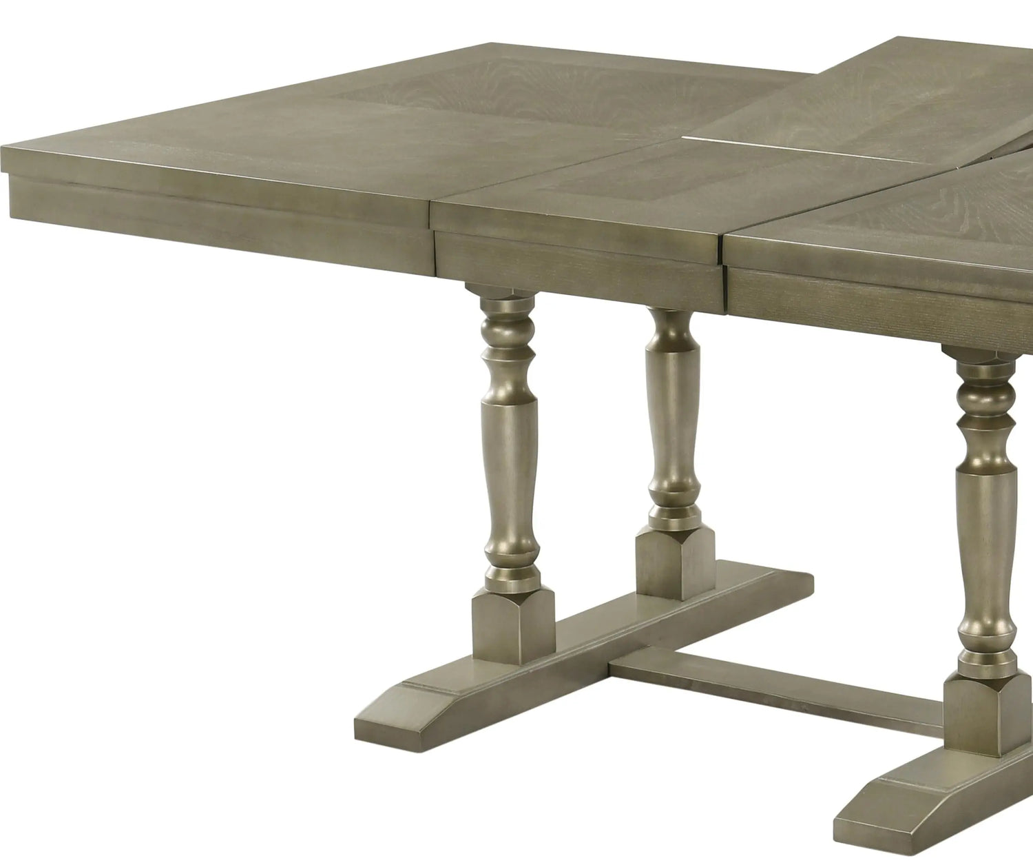 Eden Transitional Style Dining Table in Metallic finish Wood - Home Elegance USA