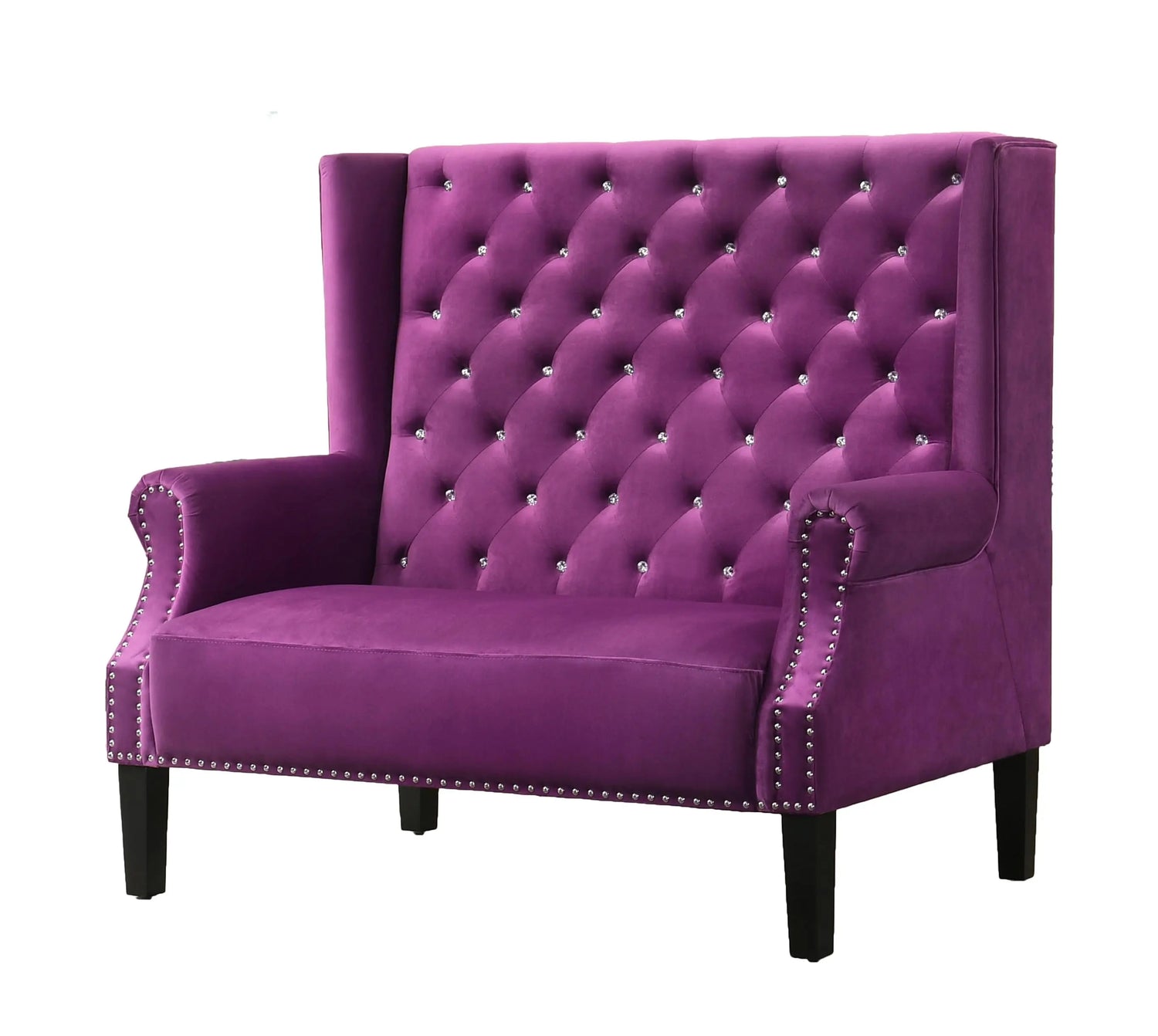 Lexi Transitional Style Purple Accent Chair - Home Elegance USA