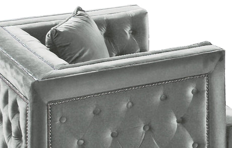 Kendel Silver Modern Style Gray Chair With Acrylic Legs | Cosmos