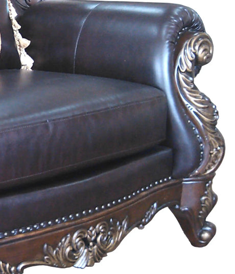 Britney Traditional Style Chair In Cherry Finish Wood | Cosmos