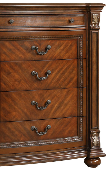 Viviana Traditional Style Chest in Caramel finish Wood - Home Elegance USA