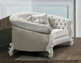 Juliana Traditional Style Loveseat in Pearl White finish Wood - Home Elegance USA