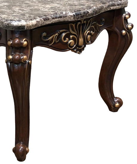 Jade Traditional Style Coffee Table In Cherry Finish Wood | Cosmos