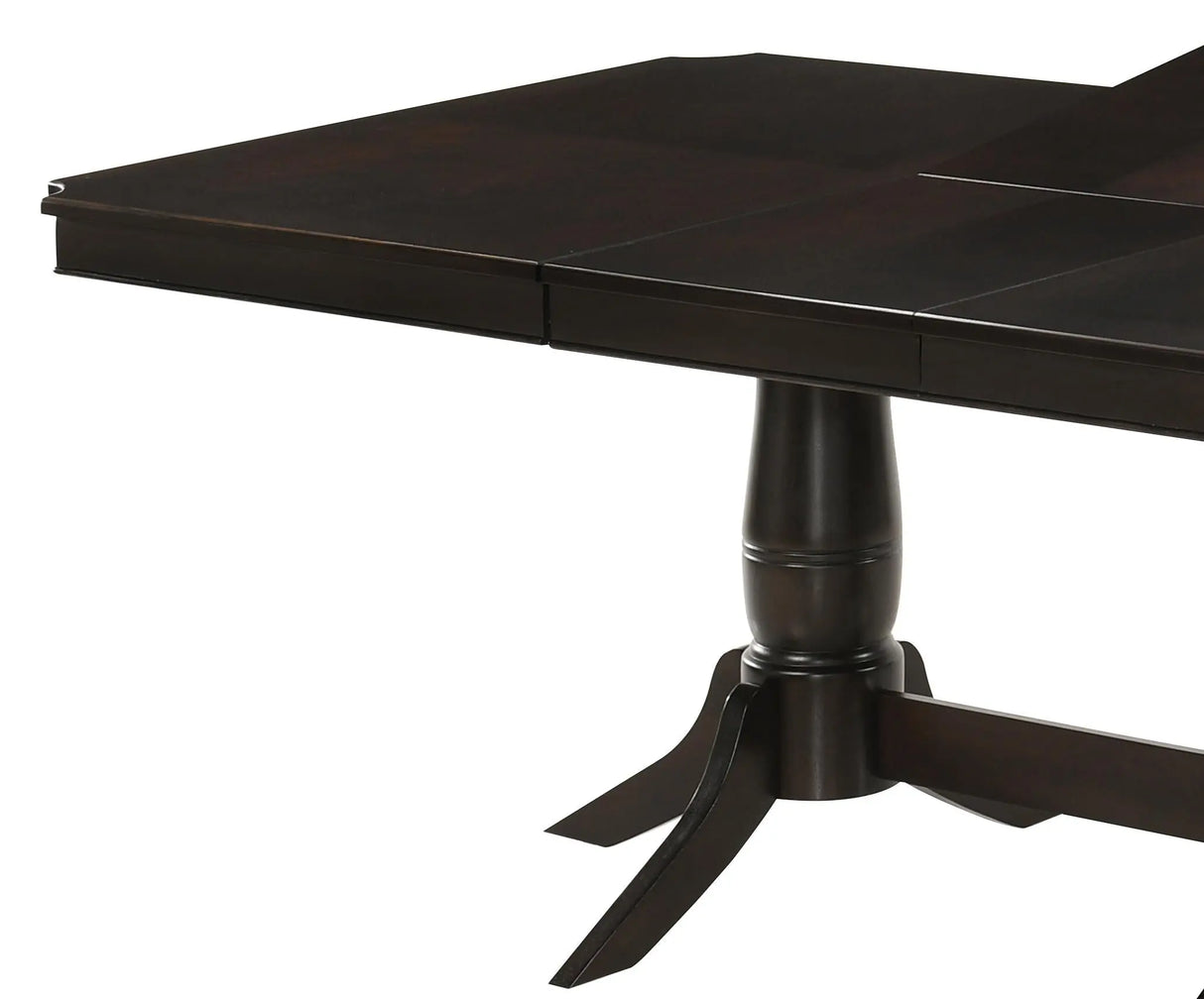 Windsor Contemporary Style Dining Table in Chocolate finish Wood - Home Elegance USA