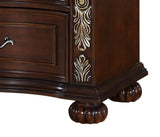 Rosanna Traditional Style Nightstand in Cherry finish Wood - Home Elegance USA