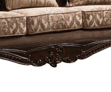 Giana Traditional Style Sofa in Cherry finish Wood - Home Elegance USA