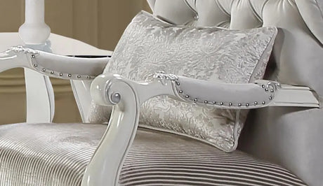 Juliana Traditional Style Chair In Pearl White Finish Wood | Cosmos