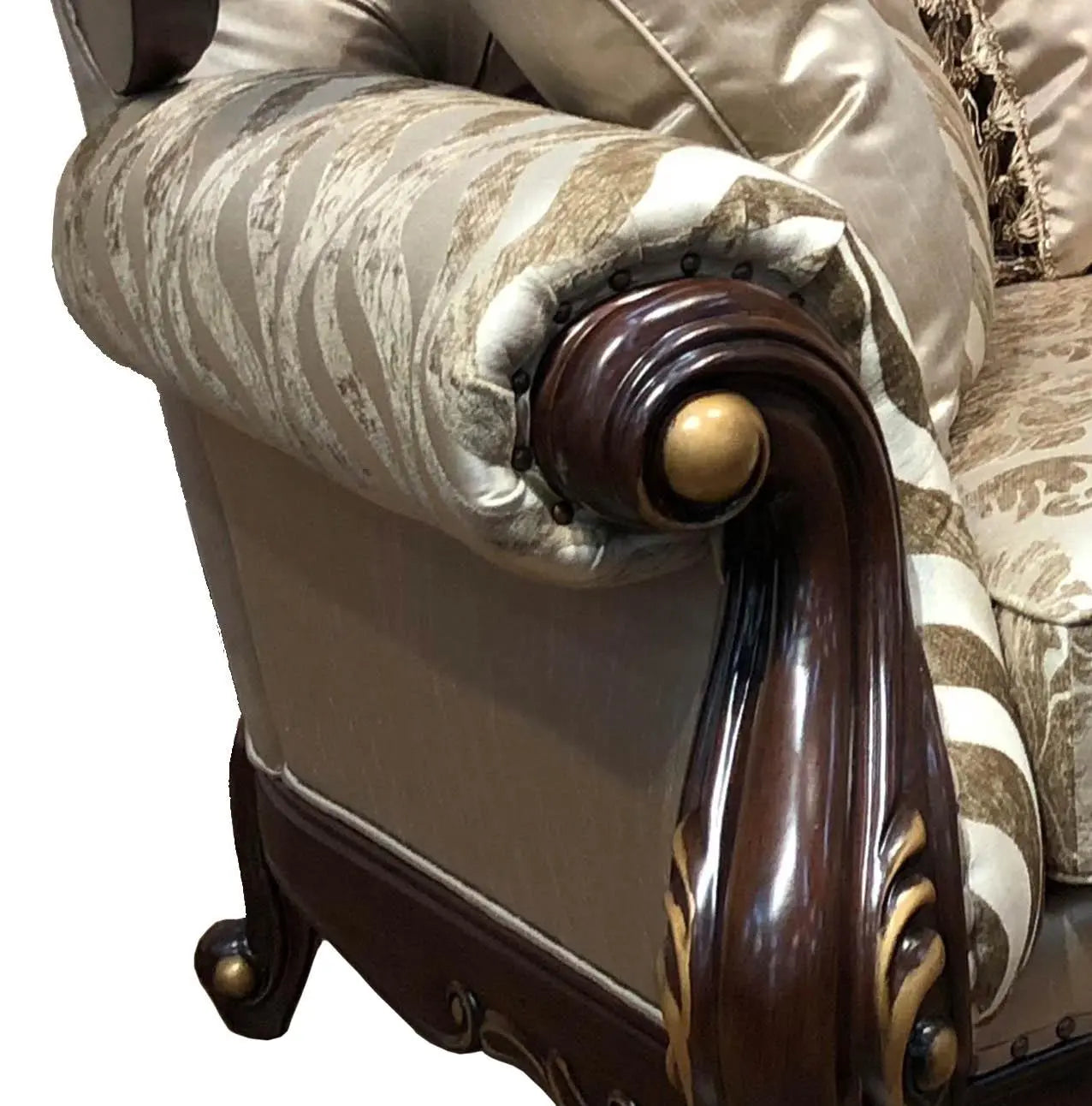 Jade Traditional Style Loveseat in Cherry finish Wood - Home Elegance USA