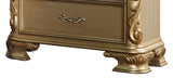 Miranda Transitional Style Nightstand in Gold finish Wood - Home Elegance USA