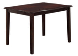 Copper Transitional Style Dining Set in Espresso finish Wood - Home Elegance USA