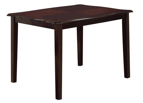 Copper Transitional Style Dining Set In Espresso Finish Wood | Cosmos