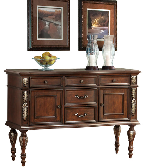 Rosanna Traditional Style Dining Server in Cherry finish Wood - Home Elegance USA