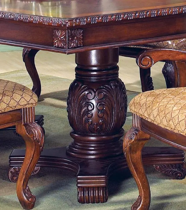 Veronica Cherry Traditional Style Dining Table in Cherry finish Wood - Home Elegance USA