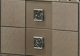 Coral Contemporary Style Nightstand in Bronze finish Wood - Home Elegance USA