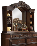 Aspen Traditional Style Mirror In Cherry Finish Wood | Cosmos | Home Elegance USA