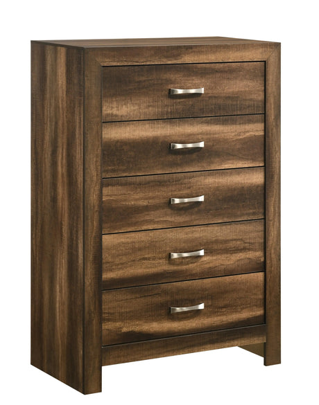 Yasmine Brown Modern Style Chest in Espresso finish Wood - Home Elegance USA