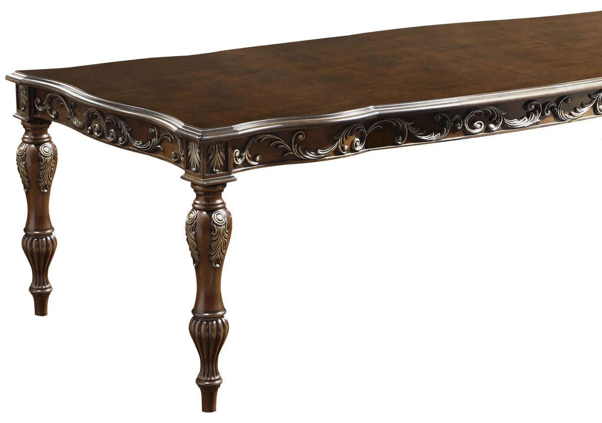 Rosanna Traditional Style Dining Table in Cherry finish Wood - Home Elegance USA