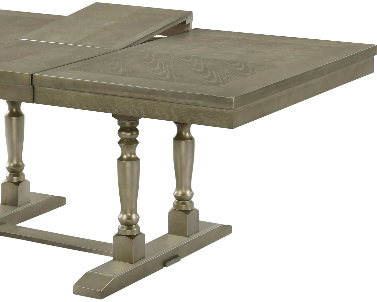 Eden Transitional Style Dining Table in Metallic finish Wood - Home Elegance USA