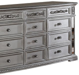 Pamela Transitional Style Dresser in Silver finish Wood - Home Elegance USA