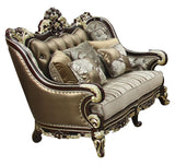 Monica Traditional Style Loveseat in Cherry finish Wood - Home Elegance USA