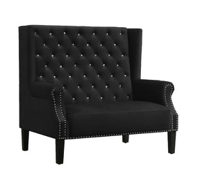 Lexi Transitional Style Black Accent Chair | Cosmos