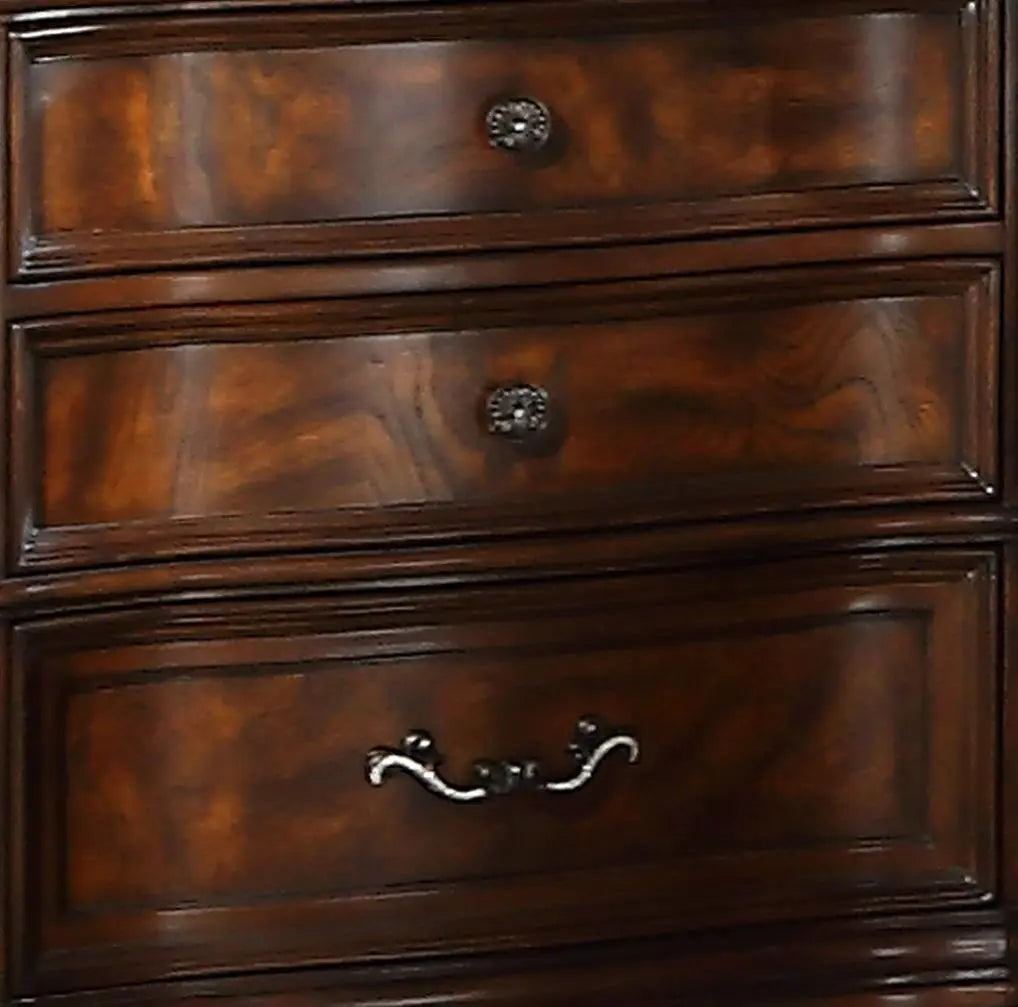 Santa Monica Traditional Style Nightstand in Cherry finish Wood - Home Elegance USA