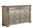 Platinum Traditional Style Dresser In Gold Finish Wood | Cosmos