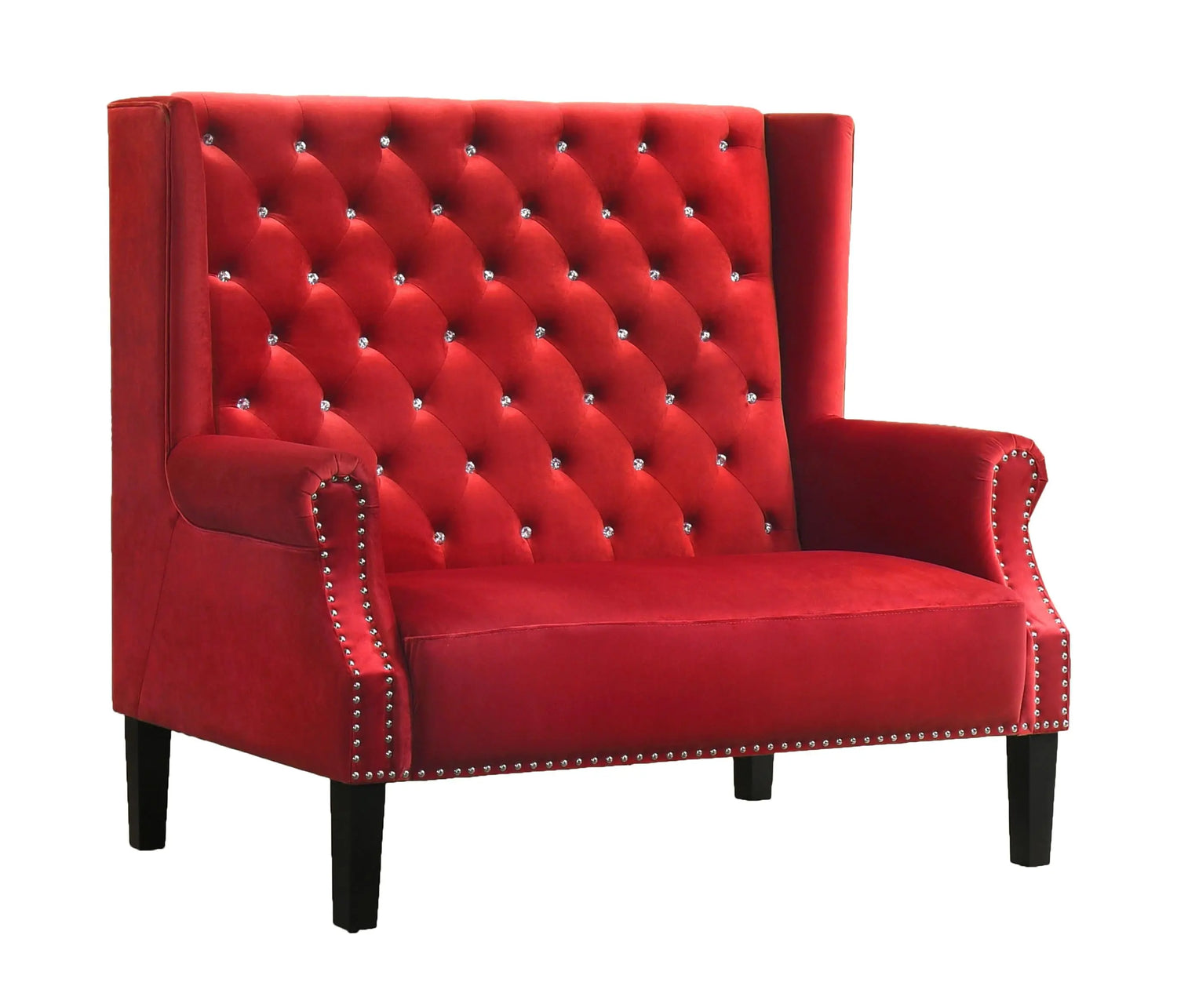 Lexi Transitional Style Red Accent Chair - Home Elegance USA