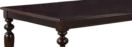 Zora Transitional Style Dining Table In Cherry Finish Wood | Cosmos