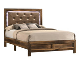 Yasmine Brown Modern Style King Bed in Espresso finish Wood - Home Elegance USA