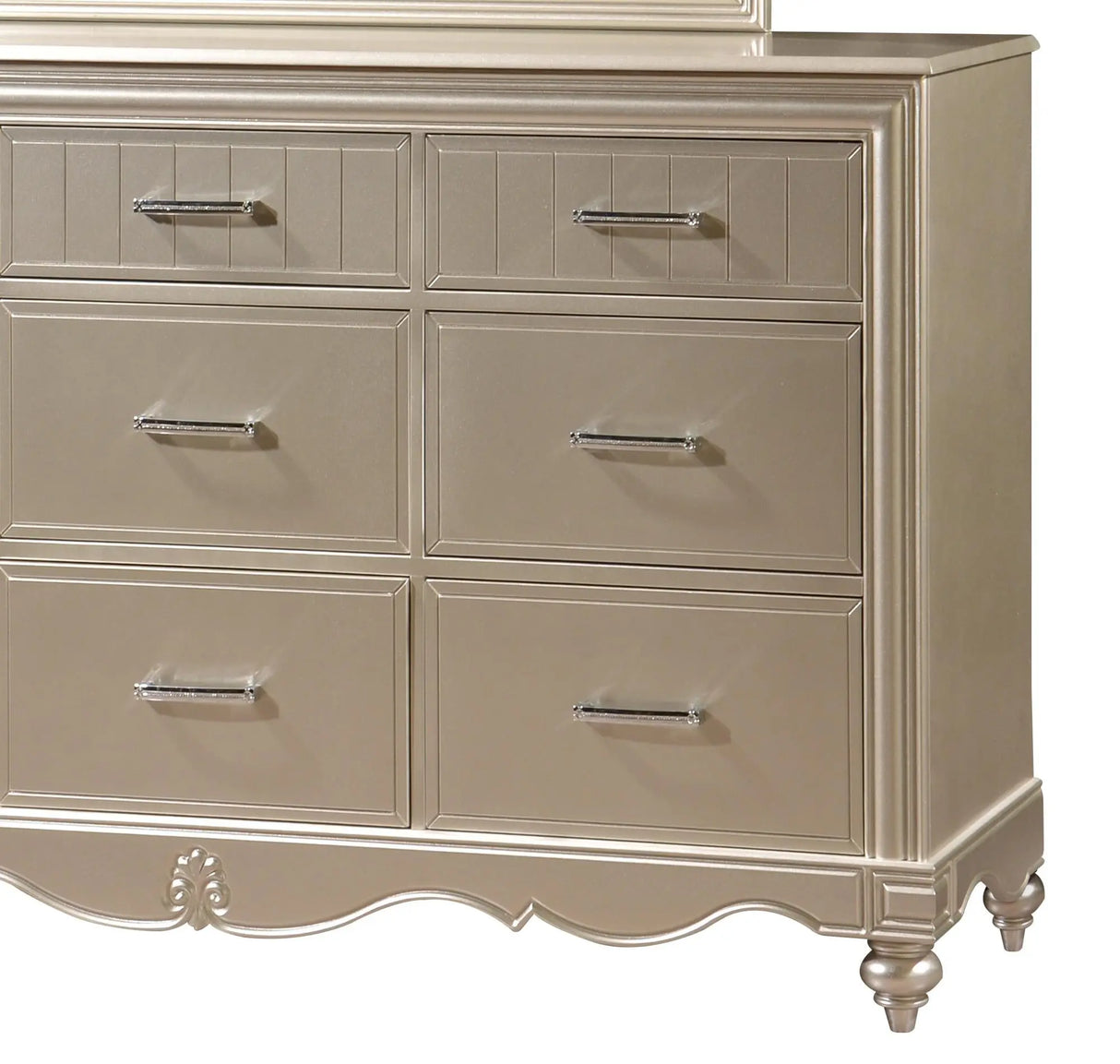 Faisal Transitional Style Dresser in Champagne finish Wood - Home Elegance USA