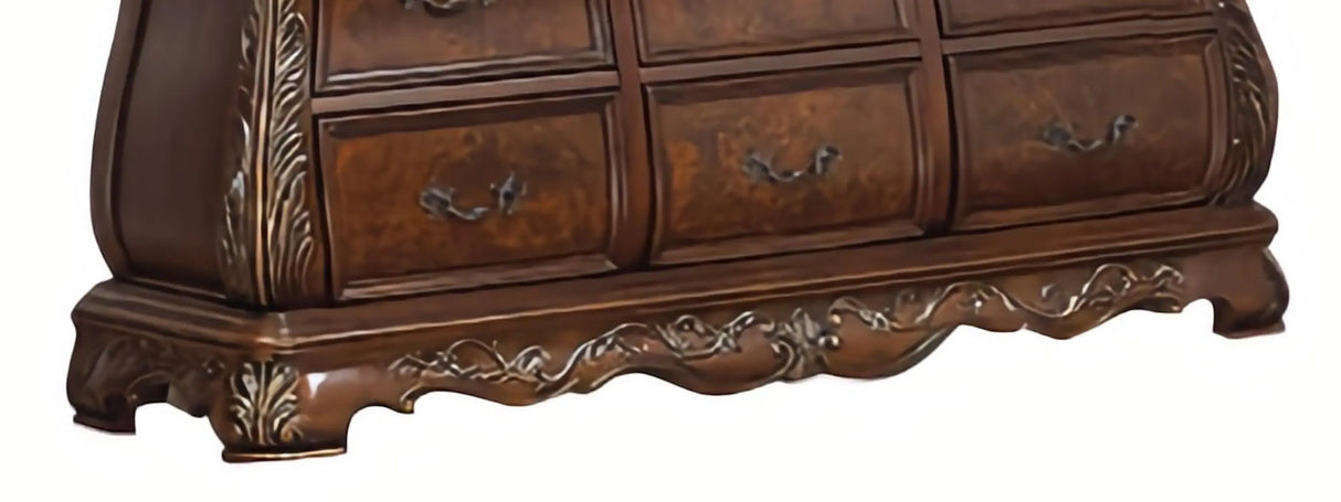 Cleopatra Traditional Style Dresser in Cherry finish Wood - Home Elegance USA